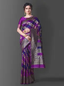 Areca Designer Paisley Zari Pure Silk Banarasi Saree