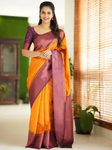 Areca Designer Ethnic Motifs Zari Pure Silk Designer Banarasi Saree