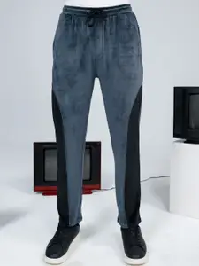 EDRIO Men Colourblocked Regular Fit Track Pants