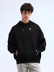 Flying Machine Men Hooded Neck Cotton Pullover Sweatshirt