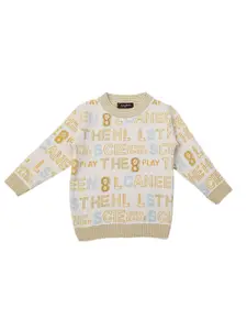 Albion By CnM Boys Typography Woollen Pullover