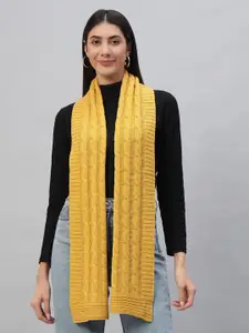 HANDICRAFT PALACE Women Wool Self Design Printed Reversible Scarf