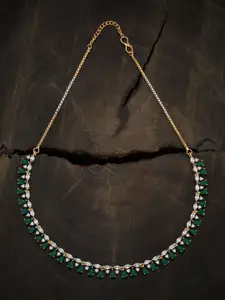 Kushal's Fashion Jewellery Rhodium-Plated Necklace