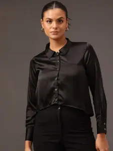 STREET 9 Women Edgy Slim Fit Opaque Casual Shirt