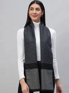 HANDICRAFT PALACE Women Abstract Printed Reversible Woven Wool Scarf