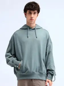 Flying Machine Men Cotton Hooded Long Sleeves Sweatshirt