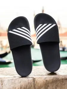 KAPYANSH Men Printed Rubber Sliders