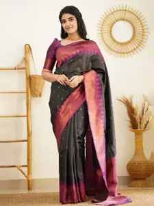 Areca Designer Paisley Zari Pure Silk Designer Banarasi Saree