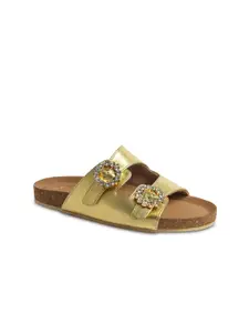 Tao Paris Women Embellished Open Toe Flats