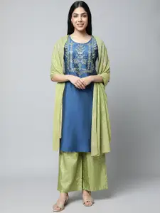 AURELIA Women Printed Sequinned Kurta