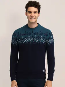 U.S. Polo Assn. Men Printed Woollen Pullover