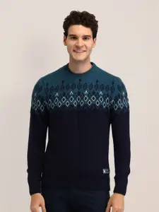 U.S. Polo Assn. Men Printed Woollen Pullover