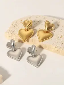 MEENAZ Set of 2 Contemporary Stud Earrings