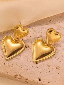 MEENAZ Contemporary Gold-Plated Studs Earrings