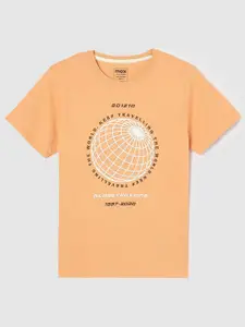 max Boys Graphic Printed Round Neck Cotton T-shirt