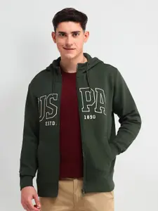 U.S. Polo Assn. Denim Co. Men Printed Hooded Sweatshirt
