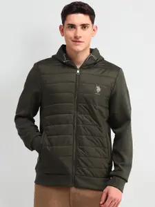U.S. Polo Assn. Denim Co. Men Brand Logo Quilted Jacket