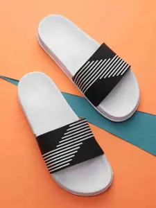 KAPYANSH Men Printed Rubber Sliders