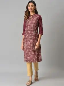 AURELIA Women Printed Sequinned Kurta