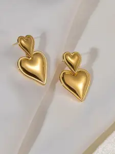 MEENAZ Gold-Plated Contemporary Studs Earrings