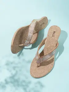 Inc 5 Women Embellished Ethnic Wedge Sandals