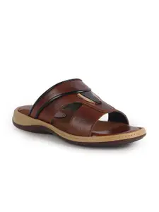 FAUSTO Men PU Slip-On Comfort Sandals
