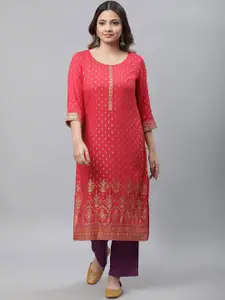 AURELIA Women Geometric Printed Kurta