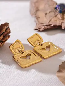 MEENAZ Gold-Plated Contemporary Studs Earrings