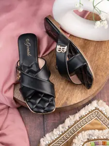 BRISKERS Gromad Ocean Breeze  Textured Open Toe Flats