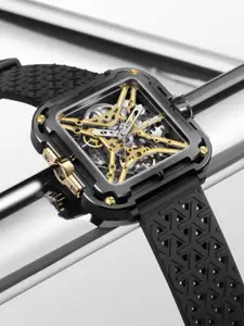 CIGA Design Men Dial & Straps Analogue Automatic Motion Powered Watch X021-BLGO-W25BK