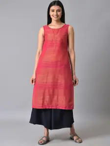 AURELIA Women Striped Thread Work Kurta