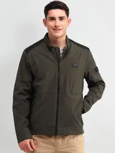 U.S. Polo Assn. Denim Co. Men Brand Logo Colourblocked Tailored Jacket