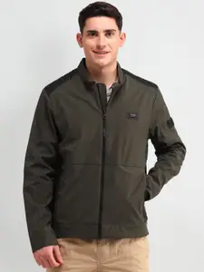 U.S. Polo Assn. Denim Co. Men Brand Logo Colourblocked Tailored Jacket