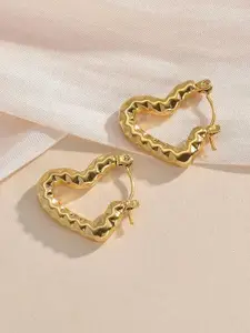 MEENAZ Contemporary Gold-Plated Studs Earrings