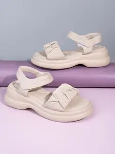 BRISKERS Women Gromad Classic Charm Open Toe Platform Heels