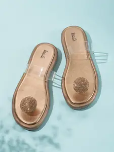 Inc 5 Women Embellished One Toe Flats