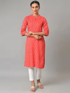 AURELIA Women Printed Thread Work Kurta