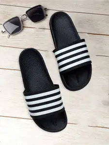 KAPYANSH Men Printed Rubber Sliders