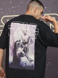 Highlander Men Star Wars Printed Cotton Oversized Tshirt