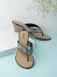 Inc 5 Women Embellished Ethnic Wedge Sandals with Bows