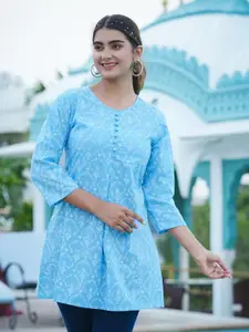 KALINI Floral Printed Pure Cotton Kurti