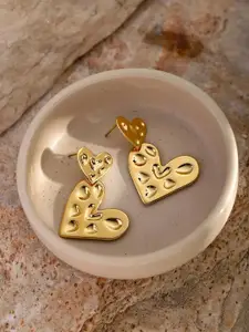 MEENAZ Contemporary Gold-Plated Studs Earrings