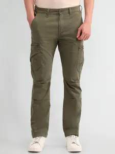 U.S. Polo Assn. Denim Co. Men Classic Straight Fit Cargos Cotton Trousers