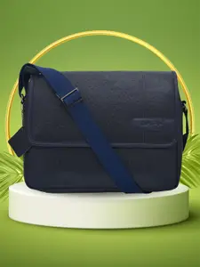 OLIVE MIST Adults Textured Leather Laptop Bag