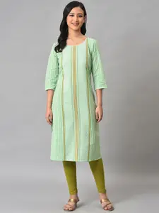 AURELIA Women Printed Thread Work Kurta