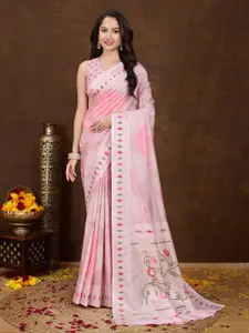 Rekha Maniyar Ethnic Motifs Khandua Silk Banarasi Saree