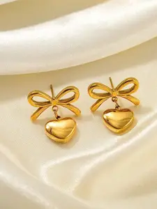 MEENAZ Contemporary Gold-Plated Studs Earrings