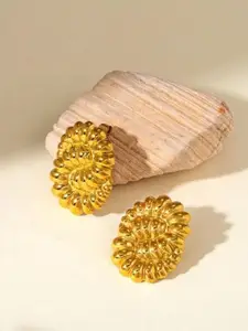 MEENAZ Gold-Plated Contemporary Studs Earrings
