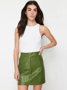 Trendyol Self Design A-Line Mini Skirt