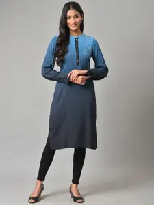 AURELIA Women Printed Thread Work Kurta